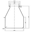 20-24Litres Vessie de rechange Réservoir pression à vessie surpression domestique, ballon EPDM - 50604-1
