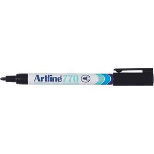 Marqueur Noir Artline EK-770 Pour Sacs De Congélation - Neuf Sous Blister - Moyen Pointe