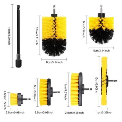 Kit Nettoyage Voiture DETAILERZ | Brosse Rotative Pour Perceuse | Poils Souples | Pour Sièges, Tapis