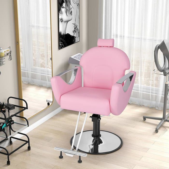 GOPLUS Tabouret De Coiffeuse Capitonnée 3 En 1, Pouf De Rangement Pivotant 360° Réglable En Hauteur 51-66 Cm (Blanc)