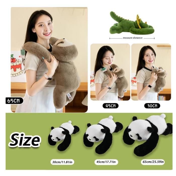 Peluche Lestée Panda 45 Cm – Anti-stress, Anxiété, Sommeil, Câlin Doux