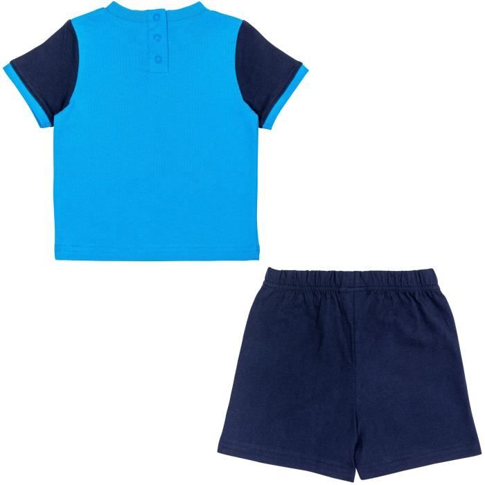 Maillot Om Ensemble Bébé Fille OM - T-shirt Short - Collection Officielle Univers Bébé Om Marseille