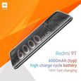 Xiaomi Redmi 9T 4GB 64GB Smartphone 6000mAh Batterie Version globale-bleu-2