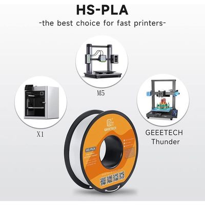 GEEETECH HS-PLA Filament pour imprimante 3D HS-PLA 1,75 mm pour imprimante  3D haute vitesse, bobine, 1 kg, blanc138 - Cdiscount Informatique