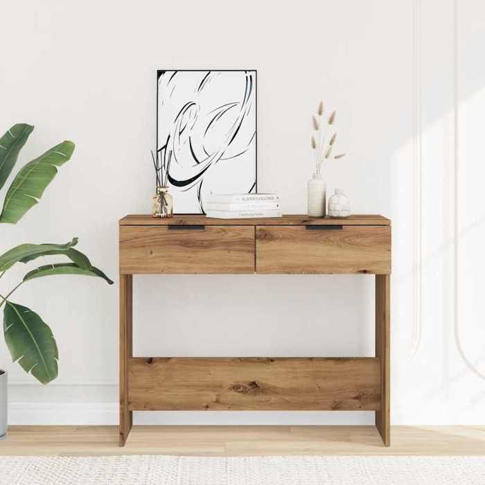VidaXL Table console 110x40x76cm Bois d'acacia massif et finition miel