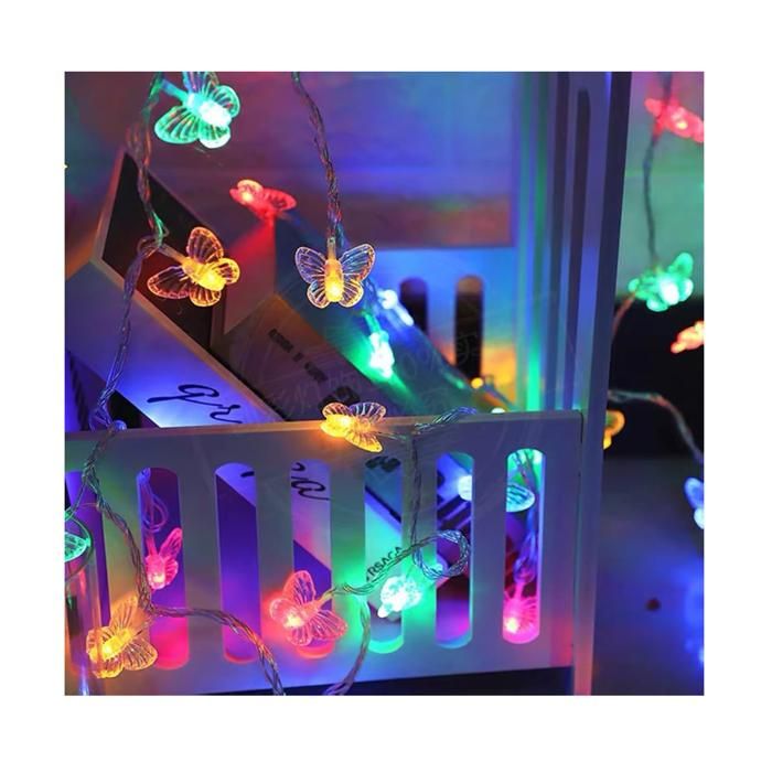 Guirlande Lumineuse LED - TD® - Couleur Papillon - 2.5m - Décoration Intérieure/Extérieure
