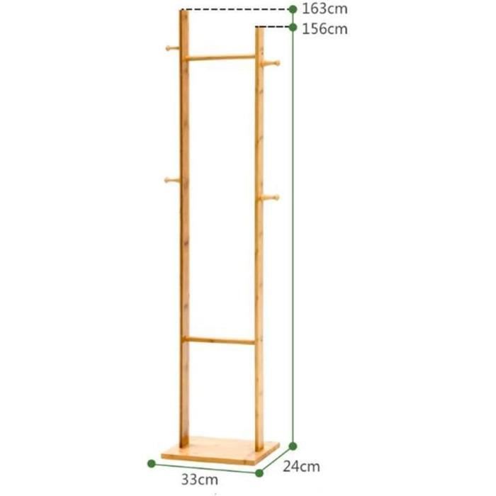 Maury's Double Porte-Manteau En Bois De Hêtre 43 X 33 X 105 H