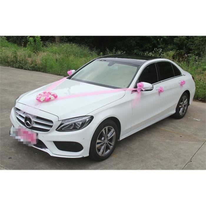 Décoration De Voiture De Mariage,8 10PC  20 10pcs Blanc Rose Extra