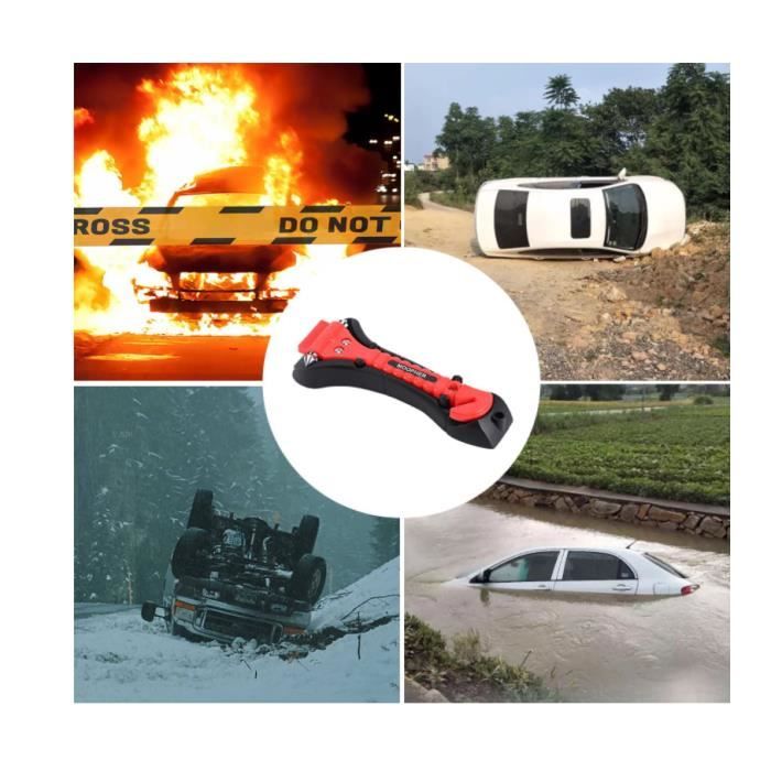 Omabeta Marteau De Sécurité Brise-vitre De Voiture, Coupe-ceinture De