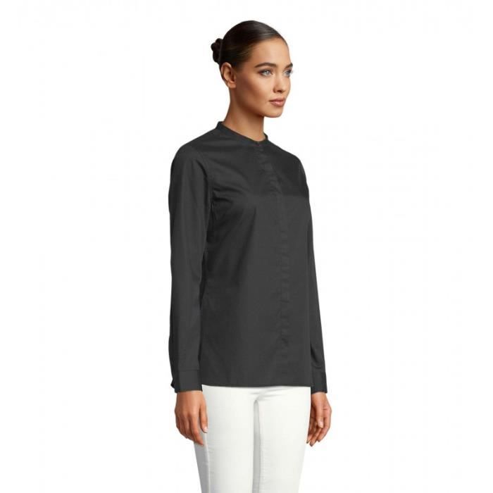 Neoblu Chemise col mao femme BART WOMEN Noir Cdiscount Prêt-à