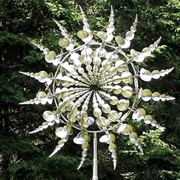 Moulin à vent en métal unique et magique Spinners à vent en plein air  Capteurs de vent Décoration de jardin Patio Pelouse - Cdiscount Jeux -  Jouets