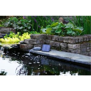 Aérateur De Bassin Solaire Flottant - Pompe à Oxygène Avec Tuyau Et Pierre à Bulles Pour Étang, Aquarium