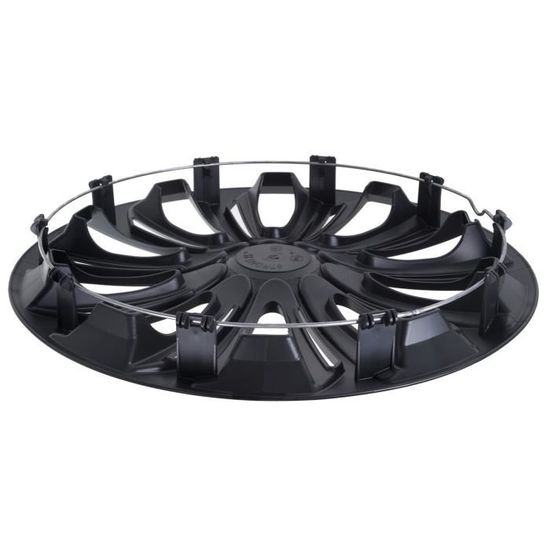 N-Power Lot De 4 Enjoliveurs Violet/Noir 16 Pouces - Enjoliveurs Roues Voiture Qualité Durable