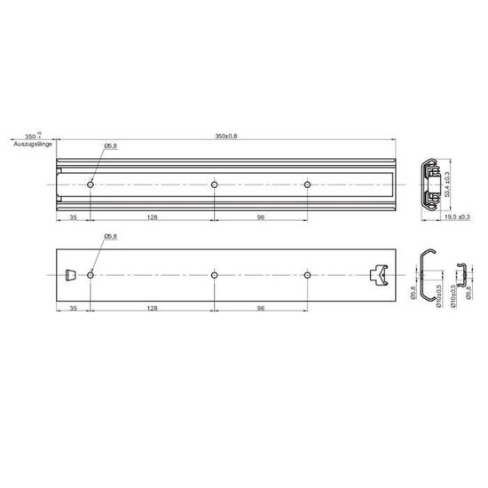 insérées 4 paires SO-TECH® Glissières à Extension Complète Coulisses Télescopiques noires 300 mm à Billes 8 PIÈCES