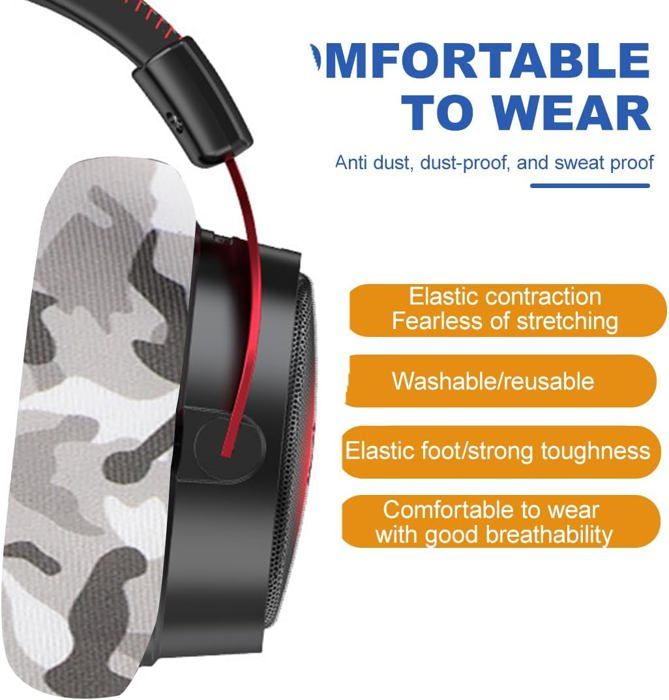 Lot De 4 Housses Extensibles Pour Casque Audio - Lavables, Protection Anti-transpiration Et Usure