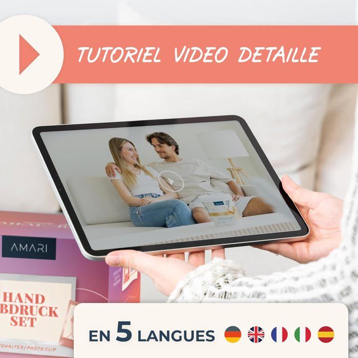 VIPNAJI Kit de Moulage Main Couple Empreinte 3D Adultes Famille Pieds et Mains - Idee pour Femme et Homme Alginate - Cadeau Amoureux avec Plâtre pour Moulages - Sculpture d'art Décoratif