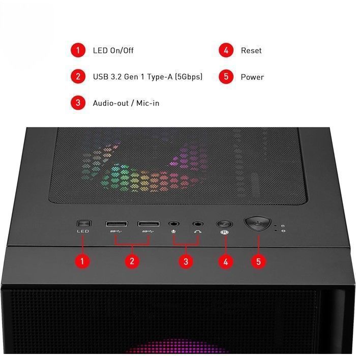 PC gamer Ryzen 7 7800X3D AURUMPC GeForce RTX 5060Ti 32Go DDR5 1To