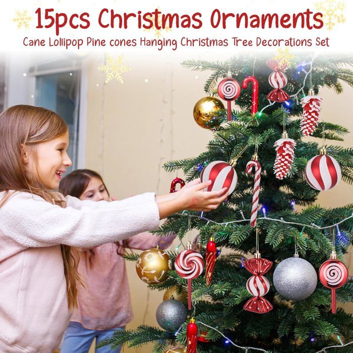 Ciieeo 4pièces Décorations De Noël Suspendues Pour Sapin De