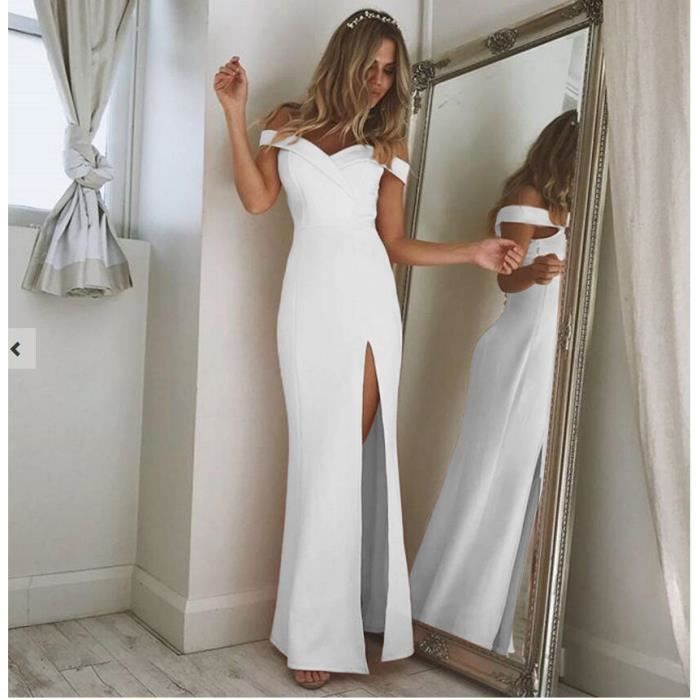 Robe de soir e Sexy et l gante pour femmes tenue de soir e Slim