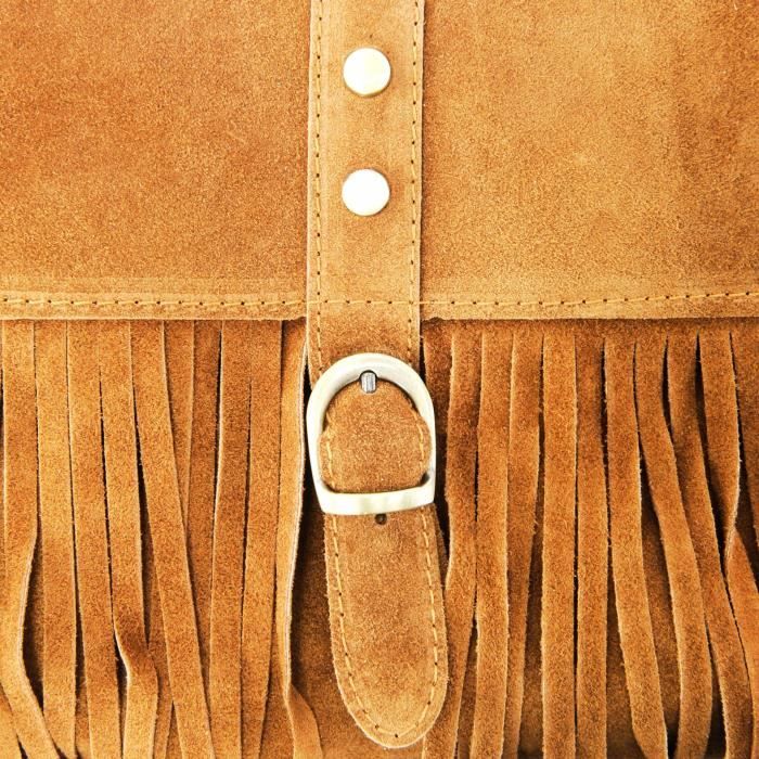 Sac a main nubuck camel cheap