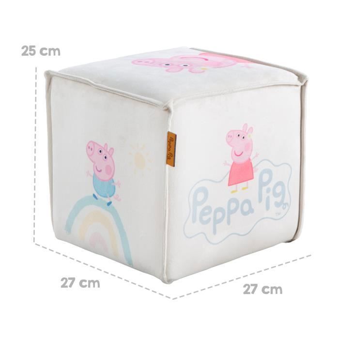 roba Étagère à jouets enfant Peppa Pig bois 5 boîtes tissu