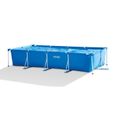 Piscine tubulaire rectangulaire - INTEX - 450x220x84cm - Bloc de filtration - PVC et métal - Bleu-4