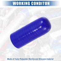 Bouchon Pour Tuyau Silicone 40x16mm - Universel Voiture, Neuf (noir Ou Rouge)