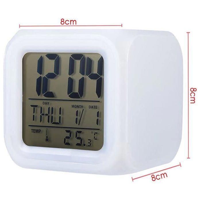 Projection Réveil Numérique Licorne Avec Affichage LED De L'Heure Et La Température Minuterie De