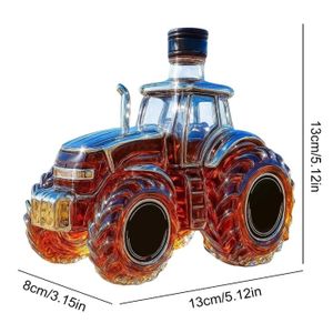 Carafe à Décanter Whisky Voiture De Course 400 Ml - Verre, Bouchon Joint, Entonnoir - Cadeau Homme Design Rétro - 10