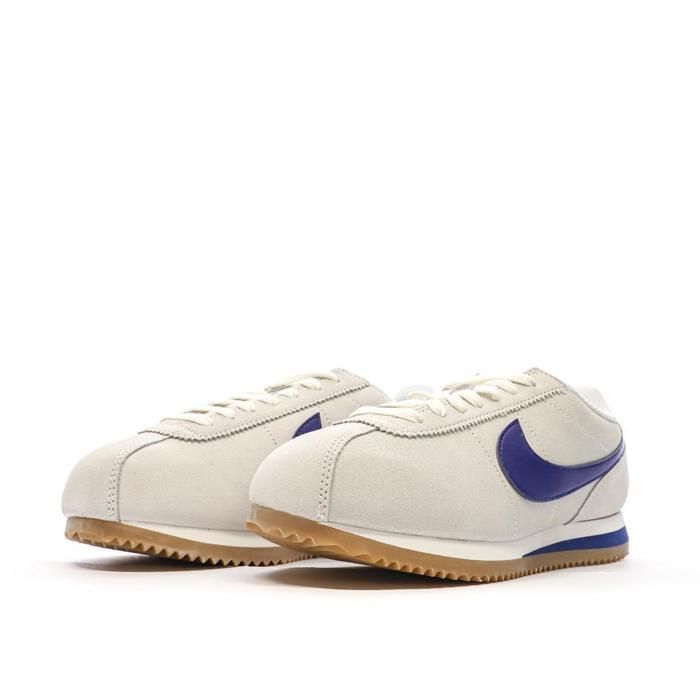 Baskets Bleues/Grises Femme Nike Cortez Gris Cdiscount Chaussures