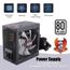Ventilateur pour bo/îtier dordinateur PC 12V 80x80x20mm 90.04m3//h 48dBA 4600rpm 24AWG C16219 AERZETIX
