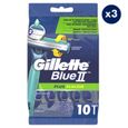 3x10 Rasoirs Jetables Gillette Blue II Plus Slalom-0