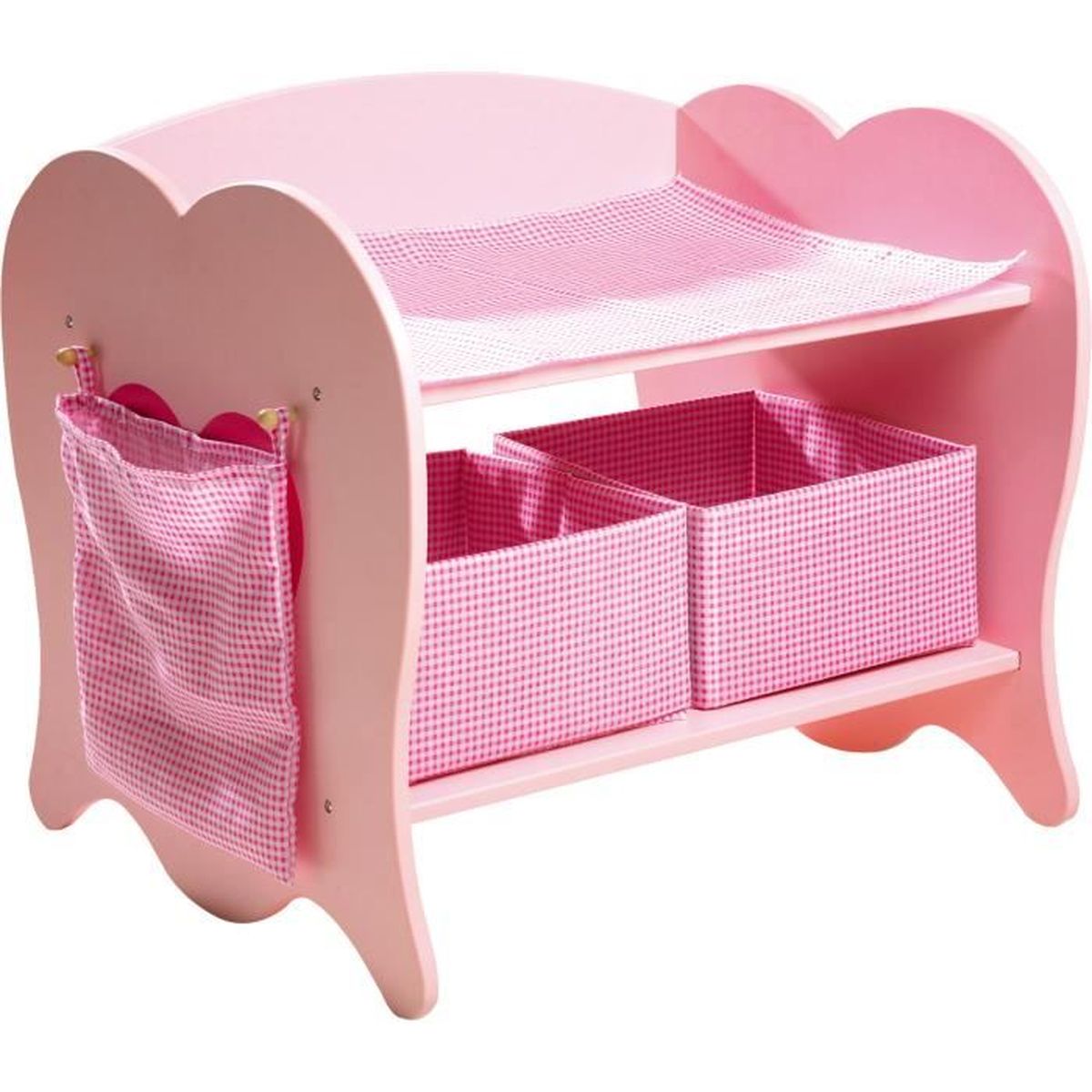 Table A Langer En Bois Rose Poupon Baigneur Article Pour Enfant 4724 Cdiscount Jeux Jouets