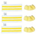 SODIAL Tampon Nettoyage - Karcher - EasyFix - 3 Serpillères - Chiffons de Remplacement - Tissu en Coton