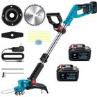 Coupe-Bordures Brushless Sans Fil 36V, Débroussailleuse électrique MAGICFOX avec 2 Batteries 4.0Ah, 3 Types de Lames, Tête