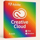 Suite de logiciels - ADOBE - Creative Cloud - Licence 6 mois - 1 To de stockage - 2 appareils - PC/Mac/Mobile