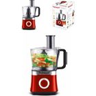 TECHWOOD Robot Multifonctions - ROUGE - 800W - 2 vitesses - 1,5L - Hacher, Râper, Trancher