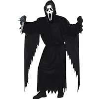 Déguisement Fantôme Noir Scream Ghostface pour Adulte - Robe, Masque et Ceinture Inclus