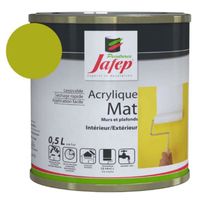 Peinture acrylique mat citron vert Jafep  0,5L
