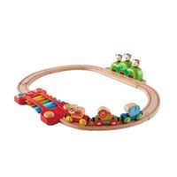 Jouet Chemin de fer musical de la jungle - HAPE - Pour enfant de 18 mois et plus - Marron