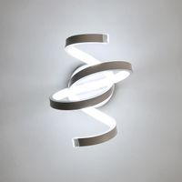 KIWAEZS Applique Murale Interieur LED, Design Incurvée, 20W, 110 Lumen/W, 6500K Lumière Blanche, pour Chambre Couloir Salon