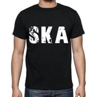 Homme Tee-Shirt Ska T-Shirt Vintage Noir