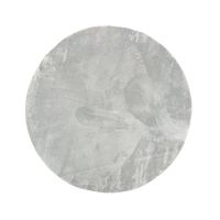Tapis uni gris clair lavable doux  - LOFT Gris-160*160 Rond