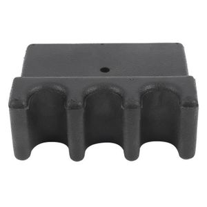 Natudeco Support De Queue De Billard – Porte 3 Queues, Fixation Sur Table/étagère, Plastique Dur Noir, Léger Et Compact