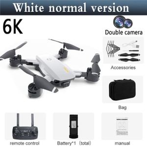 DRONE Sac double 6K blanc 1B - Drone 5g Drone 8k Hd Dron