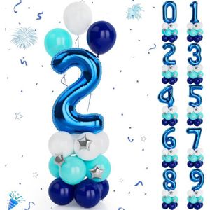 Ballon Chiffre 2 - Bleu – La Boite à Dragées