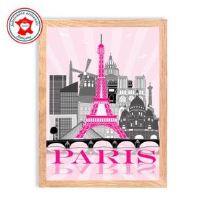 Tableau Enfant Affiche Chambre Enfant Theme Paris Tour Eiffel