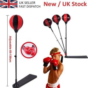 Kickboxing Sac De Boxe Cible De Remise en Forme La Musculation /Équipement De Gym Cuir De Vachette Boxe Sacs De Frappe avec Cha/îne Libre Et Bracelet Non Rempli
