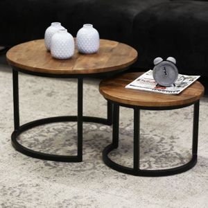 Table Basse Ronde Achat Vente Table Basse Ronde Pas Cher Cdiscount