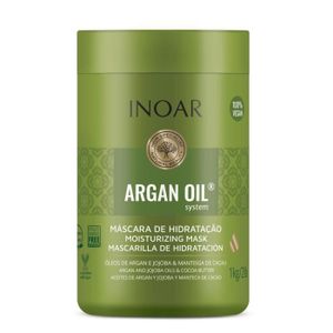 MASQUE SOIN CAPILLAIRE Inoar Masque Argan Oil 1Kg (Sans sulfate , sans sels, sans paraben)